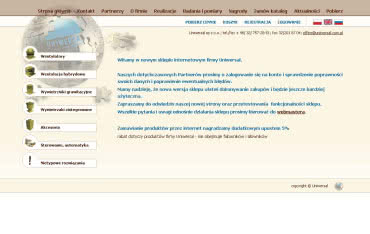 Nowa strona internetowa firmy Uniwersal